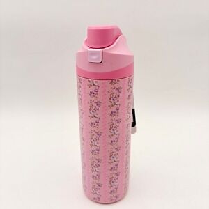 Hydrapeak Oasis 26oz Water Bottle Artisan Collection Pink Floral Bloom Stainless